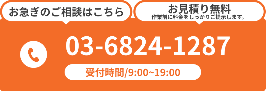 お電話でのお問い合わせ 03-6824-1287